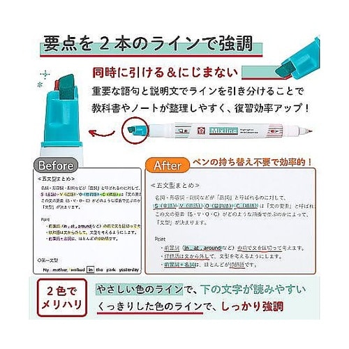 ミックスライン ブルーグリーン VUK−