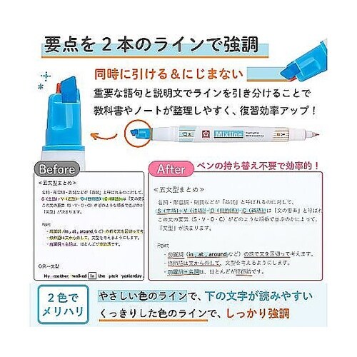 ミックスライン ブルー VUK−T#36