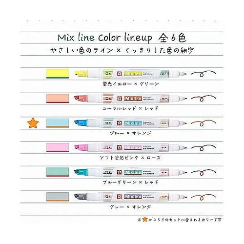 ミックスライン ブルー VUK−T#36