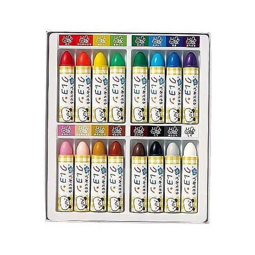 水でおとせるクレヨン16色 WYL16