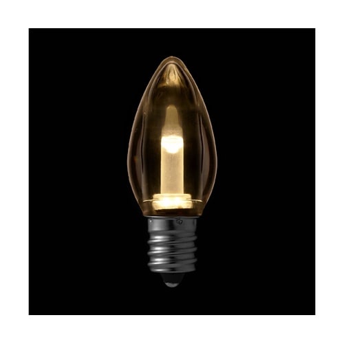 LEDローソク球電球色 E12 クリア