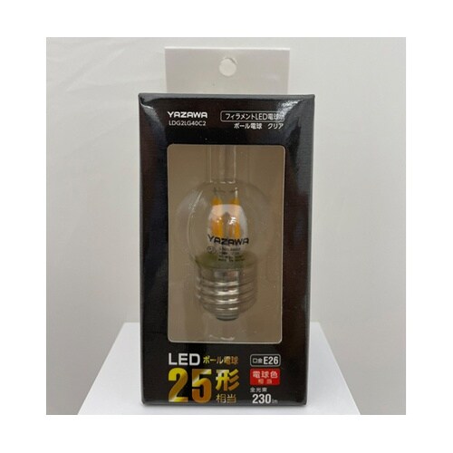 フィラメントLED 25W G40 ボー