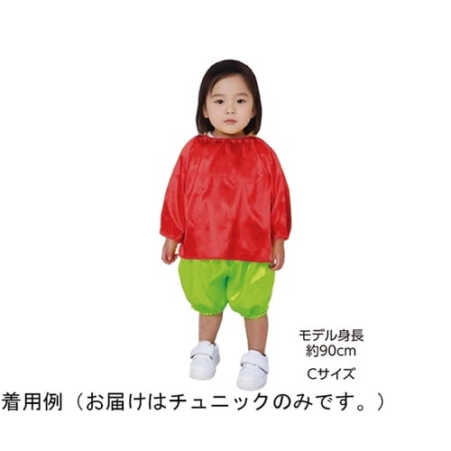 ソフトサテン チュニック C 赤 190