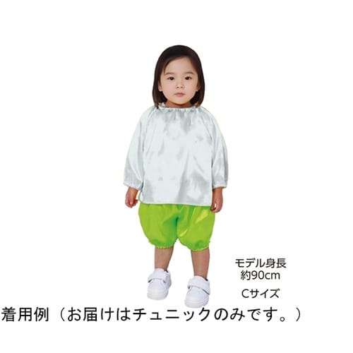 ソフトサテン チュニック J 白 190