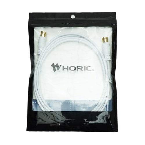 極細アンテナケーブル 2m ホワイト 両