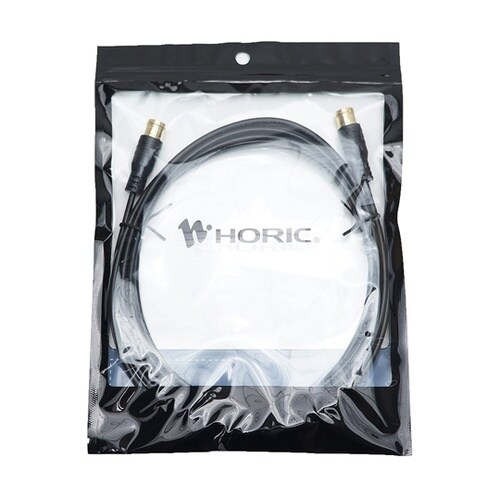 極細アンテナケーブル 3m ブラック 両