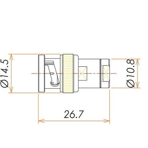 接続部品 大気側プラグ BNC用 ASP
