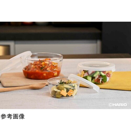 保存容器 1.2L 耐熱ガラス製 丸 M