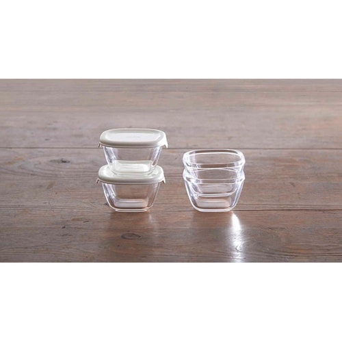 保存容器 110mL 耐熱ミニ角小鉢4個