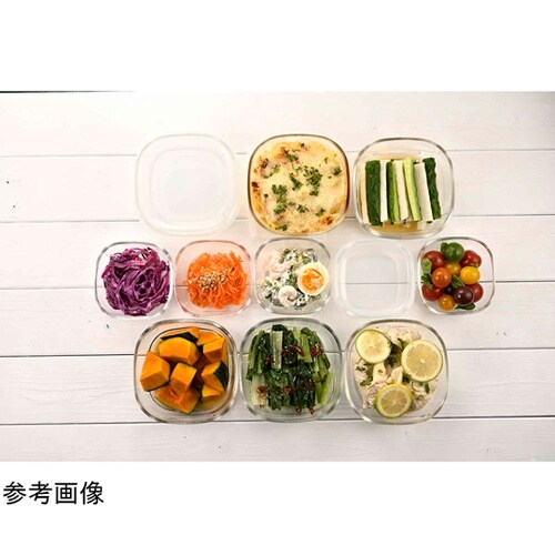 保存容器 600mL 耐熱ガラス製 角型