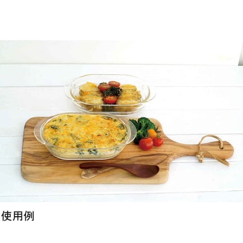 グラタン皿 21cm 耐熱ガラス 2個入
