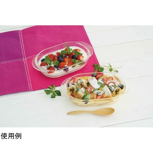 グラタン皿 21cm 耐熱ガラス 2個入