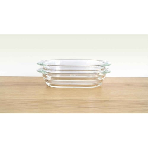 グラタン皿 21cm 耐熱ガラス 2個入