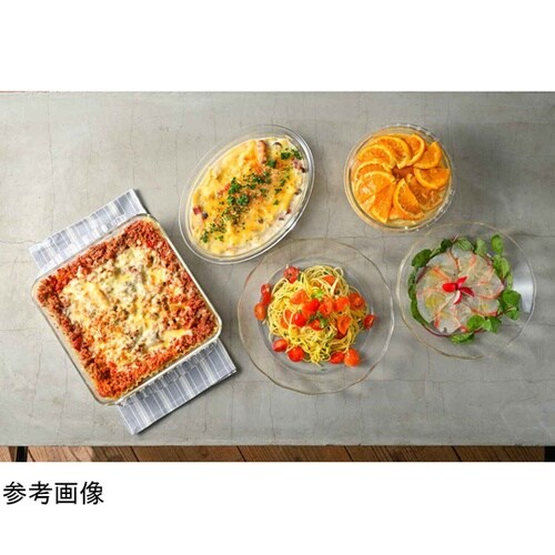 グラタン皿 25cm オーバル 耐熱ガラ