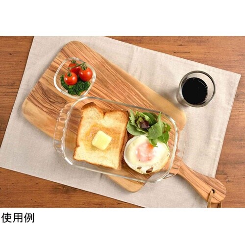 トースター皿 25cm 耐熱ガラス HT