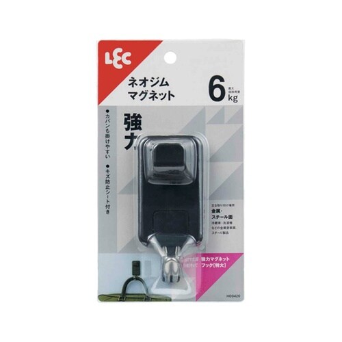 強力マグネットフック 特大 耐荷重6kg