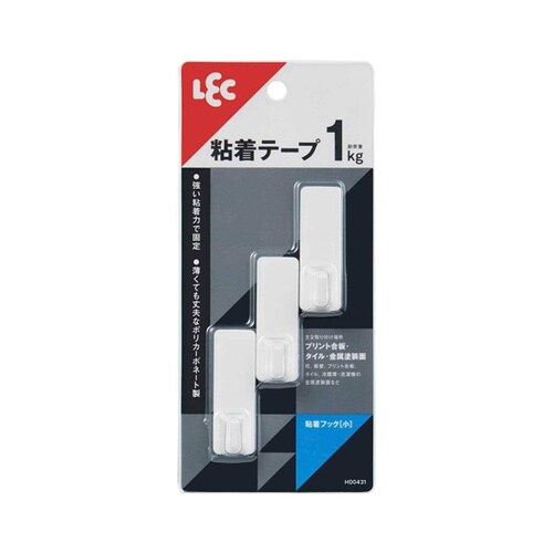 粘着フック 小 3個入 耐荷重1kg