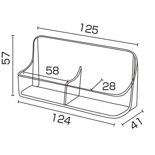 カタログケース 名刺タテ2列 T704
