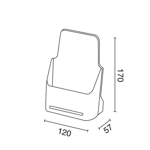 チラシホルダーLC レタ− A4三ツ折