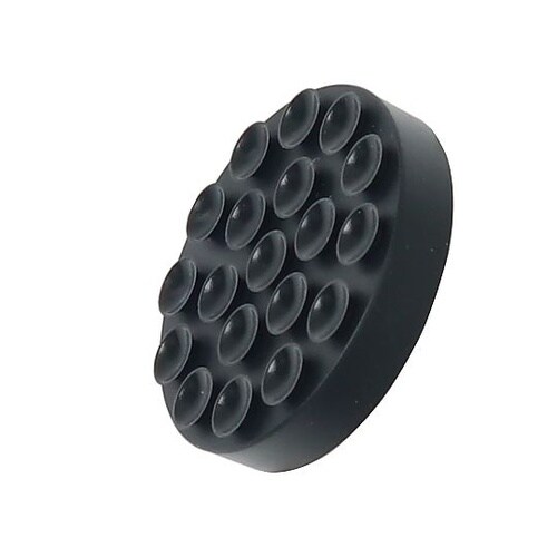 エッジ付吸盤防振ゴム バラ 黒51mm