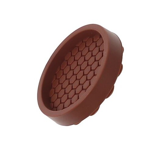 エッジ付吸盤防振ゴム バラ 茶51mm