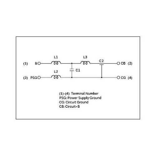 DC電源ライン用EMIフィルタ BNX0