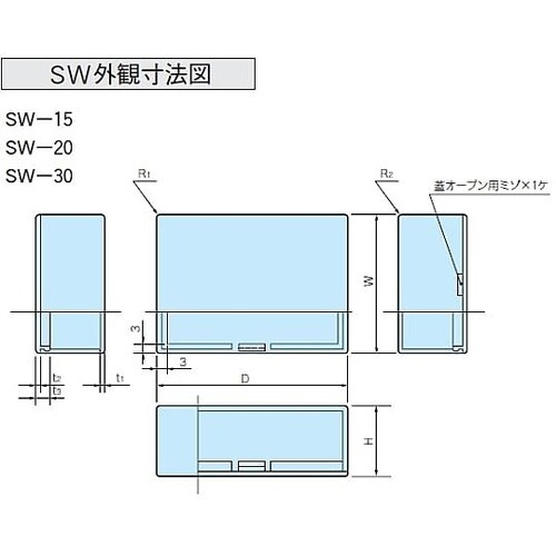 SW型プラスチックケース SW−15B