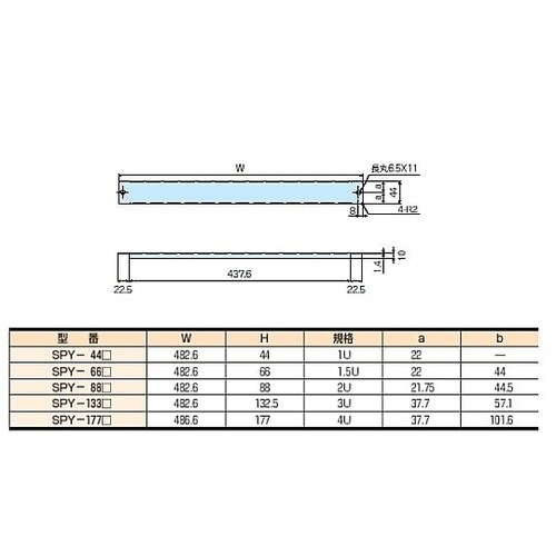 SPY型EIAスチールラックパネル SP