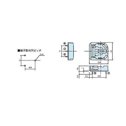 ボタン電池ケース BCR型 BCR20H