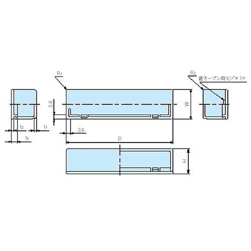 SW型プラスチックケース 黒 SW−60