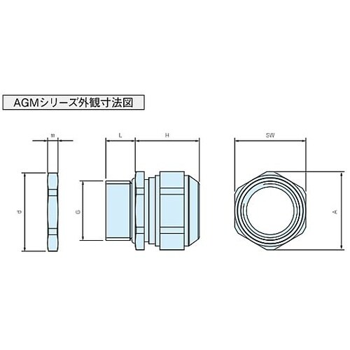 メタルケーブルグランド 高防水タイプ A