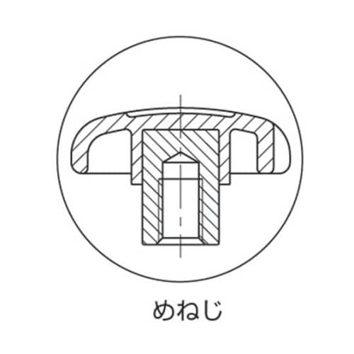EK50T エンプラノブ(メネジ)50