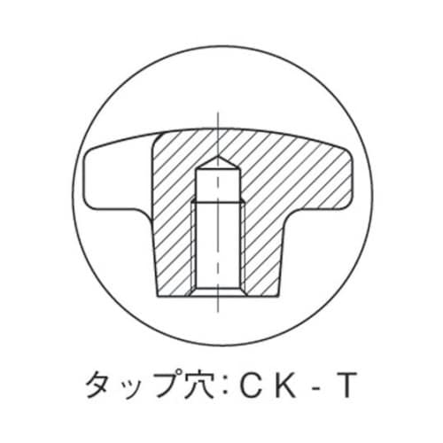 CK50T クロスノブ(タップ穴)50