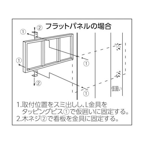 9014 木枠看板仮囲用取付金具