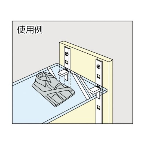 (120030088) アルミ製棚柱 L