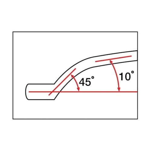 両口ロングメカニックめがねレンチ(45°