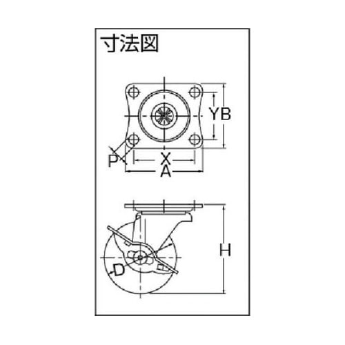 415GUR65 自在ウレタン車