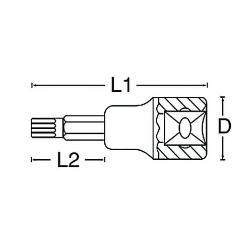 22966 ヘクスローブビットソケット