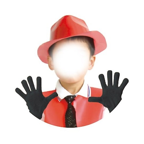 1402 カラーのびのび手袋紫