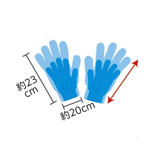 2266 カラーのびのび手袋蛍光ピンク