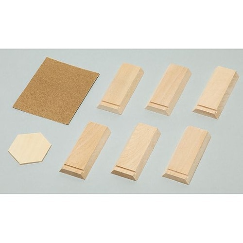 13518 木彫六角鉛筆立て(未組立)