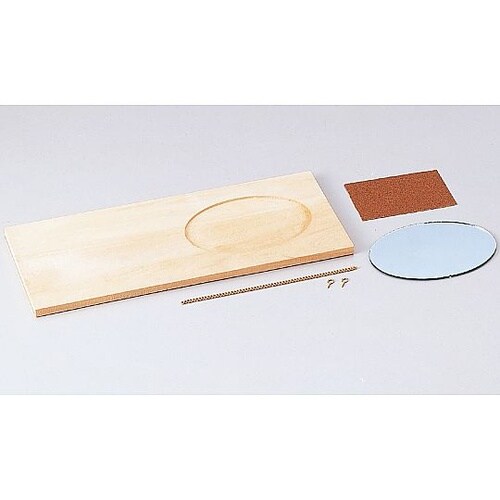 30580 木彫鏡かざり(しな)鏡付