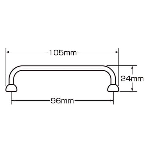 17821 取手 96mm ゴールド