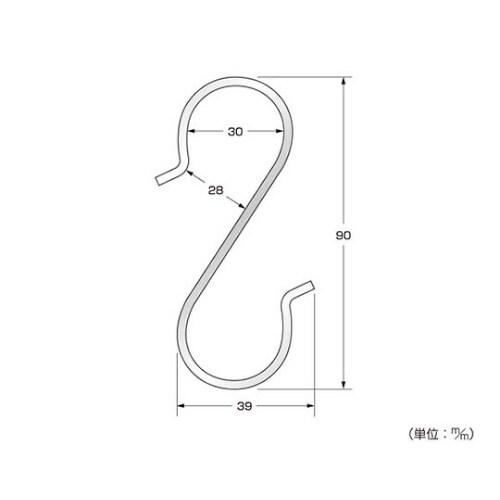 58526 Sカンフック クローム