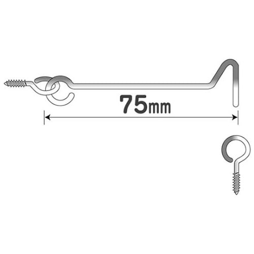 鉄ユニクロアオリ止 75mm ユニクロ