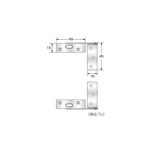 キャビネット蝶番 1セット(2個入) P