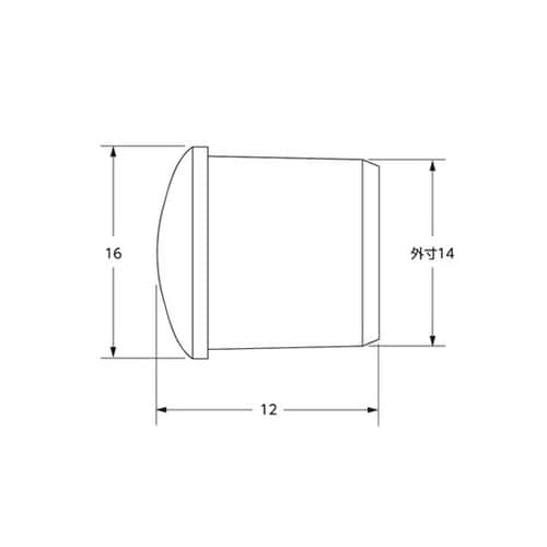 打込キャップ 16mm 1パック(8個入