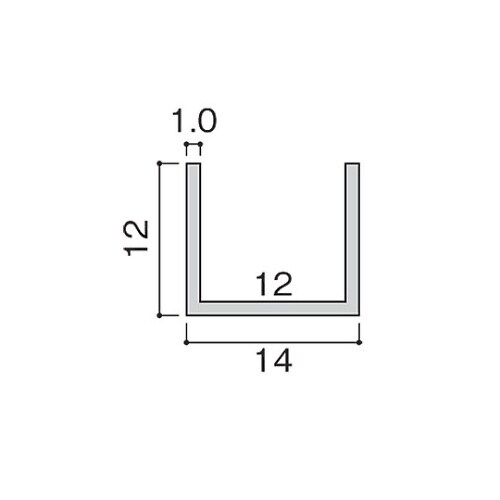 AC12148 アルミチャンネル