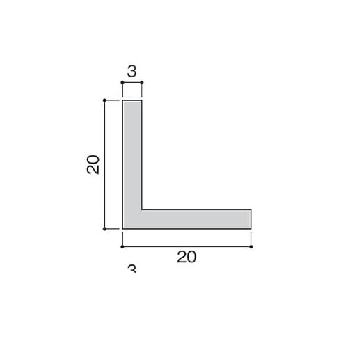 AA20204 アルミアングル 3t20