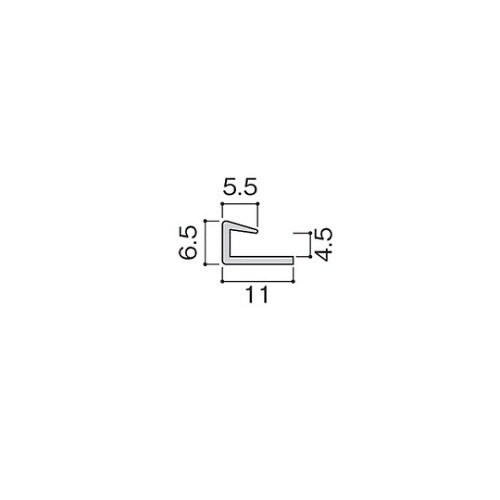 JK4001 金属製長尺素材ジョイナー茶